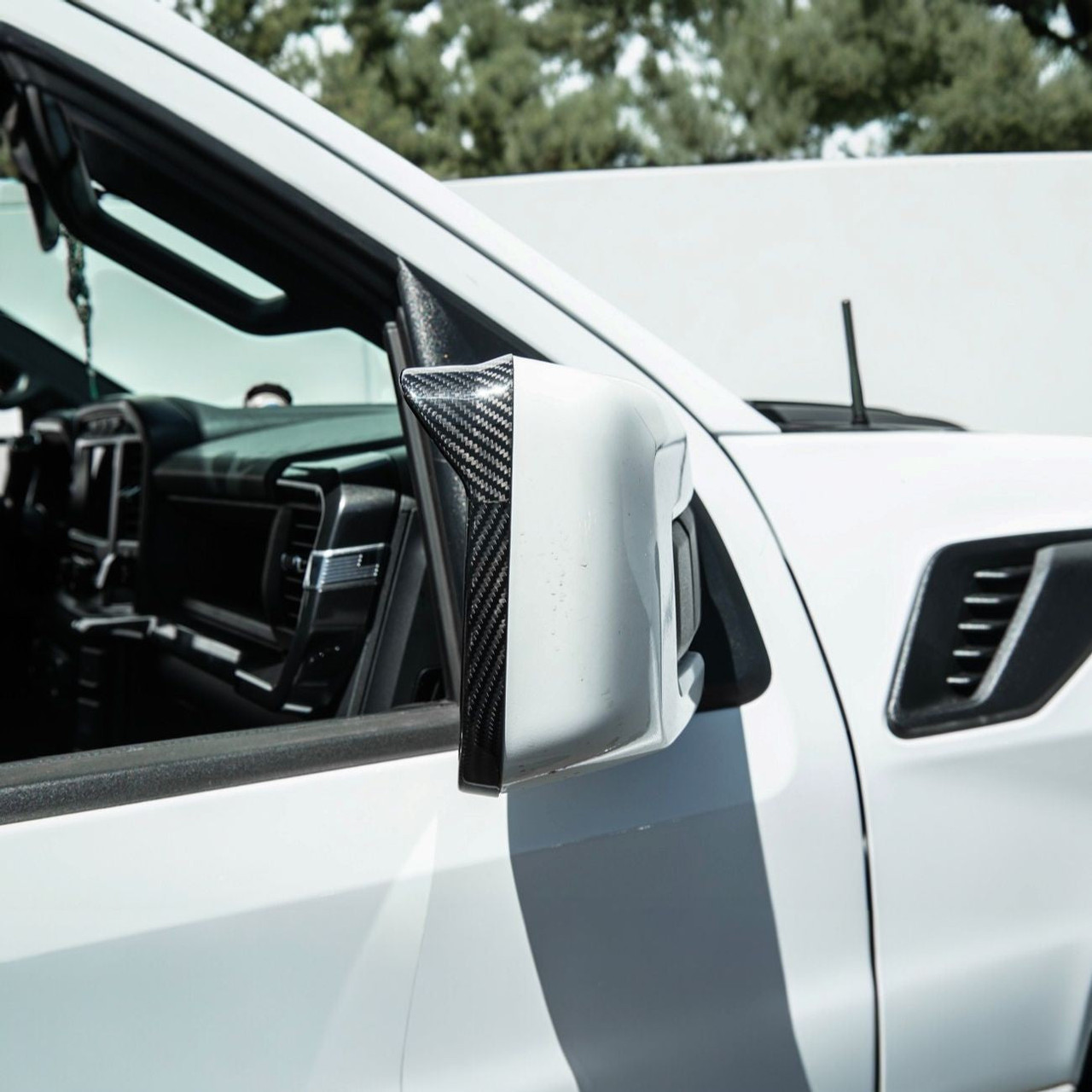 EOS Carbon Fiber Side Mirror Frames - 2021+ Ford F150 / Raptor