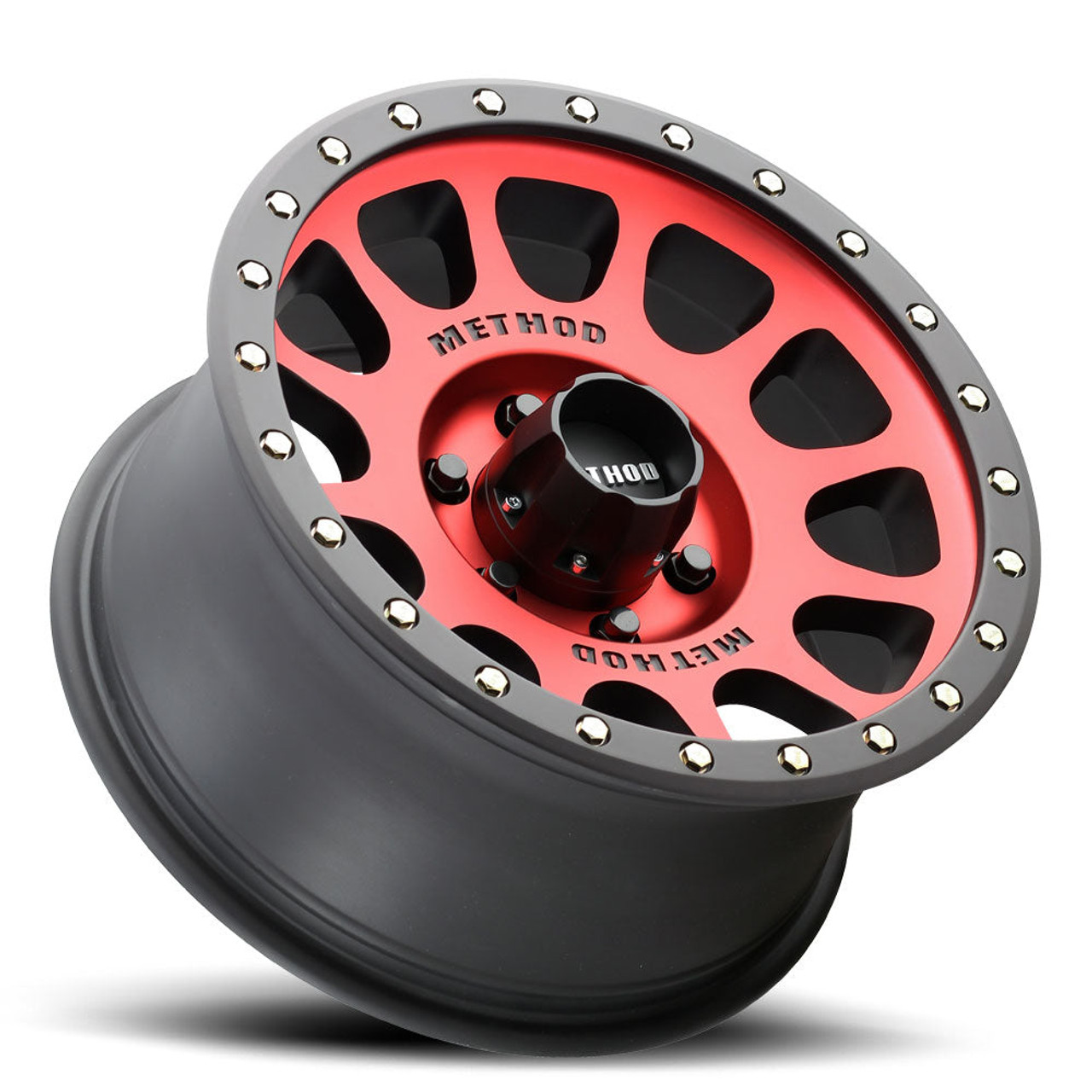 Method Race Wheels 305 Series - 17x8.5 / 6x135 / +0 Offset / Red w. Matte Black Lip