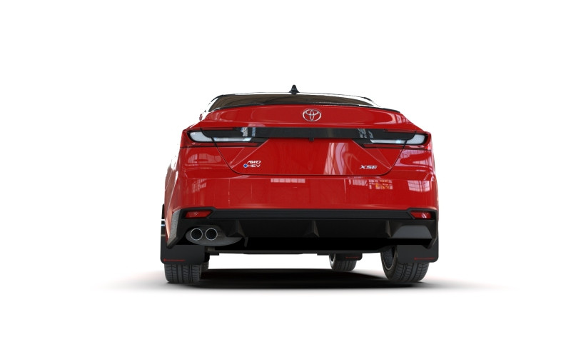 Rally Armor 25-26 Toyota Camry Black UR Mud Flap Red Logo - MF133-UR-BLK-RD User 2