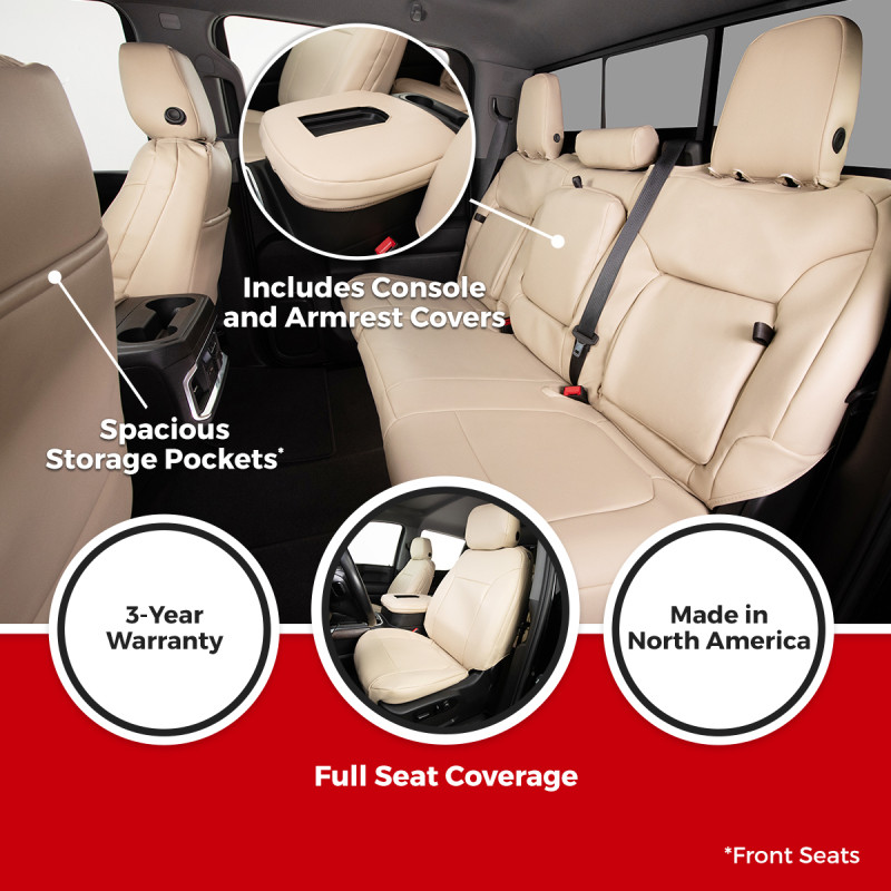 Covercraft 23-26 Toyota Corolla Leatherette PrecisionFit Custom Second Row Seat Covers - GTT4529LTSN Photo - out of package