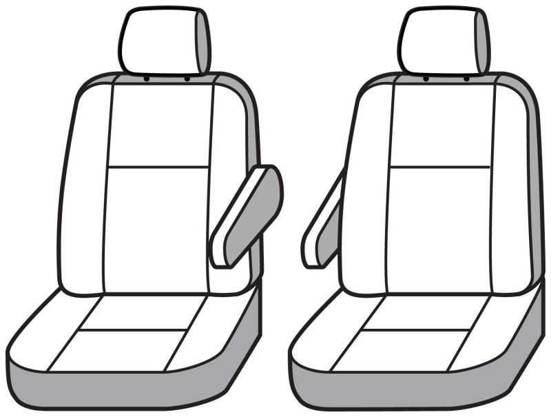 Covercraft 10-15 Mercedes-Benz Sprinter Polycotton SeatSaver Custom Front Row Seat Covers -Tan - SS2451PCTN Photo - out of package