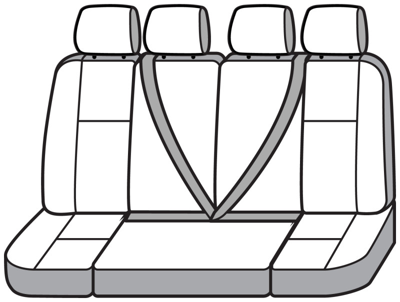 Covercraft 15-26 Ford Transit Polycotton SeatSaver Custom Third Row Seat Covers-Taupe - SS8480PCTP Photo - out of package