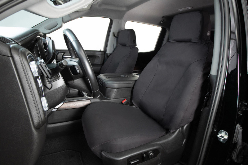 Covercraft 15-21 Ford Transit Polycotton SeatSaver Custom Third Row Seat Covers-Charcoal - SS8482PCCH Photo - Primary