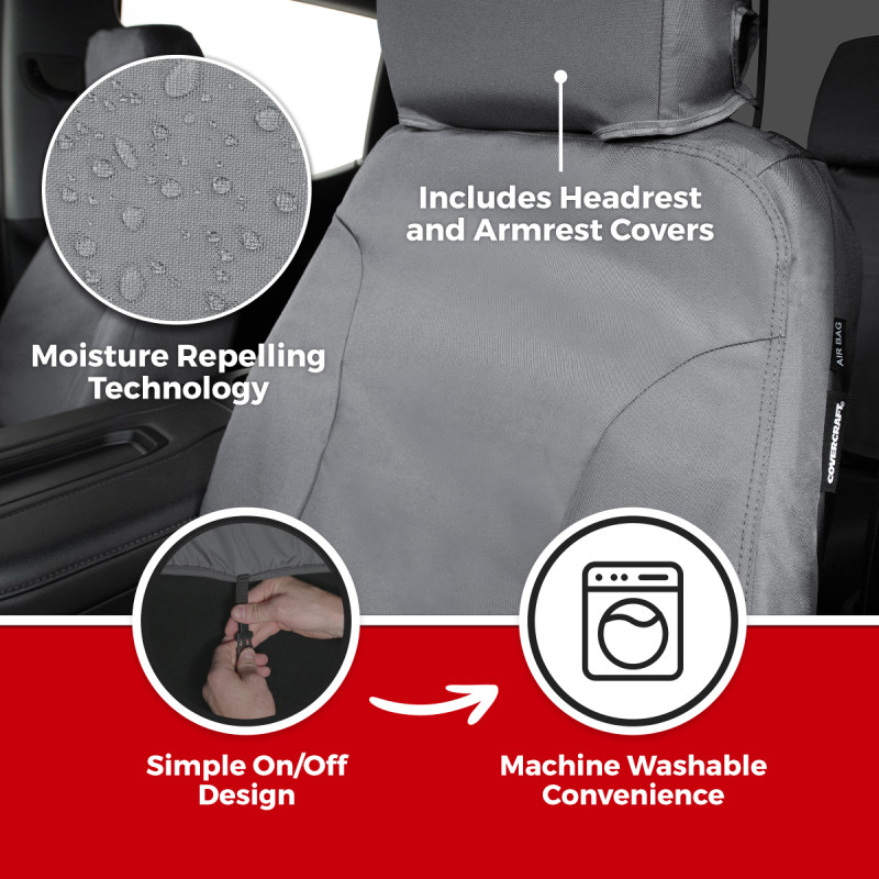 Covercraft 21-26 Hyundai Sonata Endura Waterproof SeatSaver Custom Second Row Seat Covers - SS8585WFTP Photo - out of package