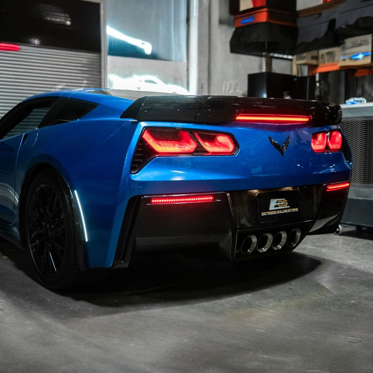 EOS Rear Diffuser Reflector Lights - Clear Lens - 14-19 C7 Corvette (LIGHT-1457-CL)