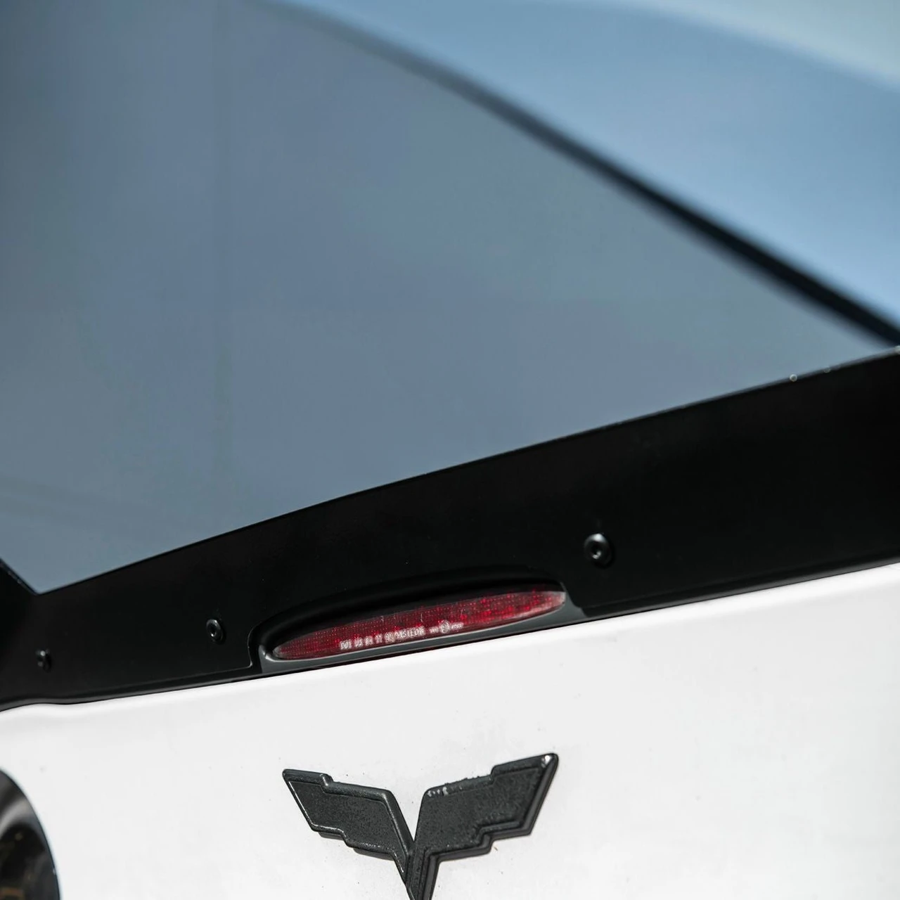 EOS ZR1 Extended Wickerbill Rear Spoiler - Matte Black - 05-13 C6 Corvette (SPOILER-1288-ABS)