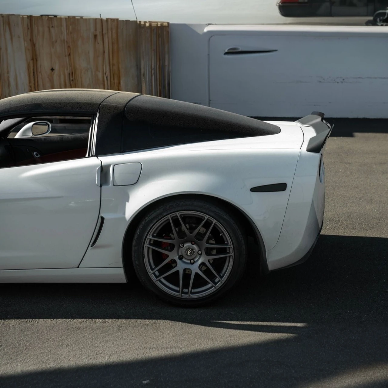 EOS ZR1 Extended Wickerbill Rear Spoiler - Matte Black - 05-13 C6 Corvette (SPOILER-1288-ABS)