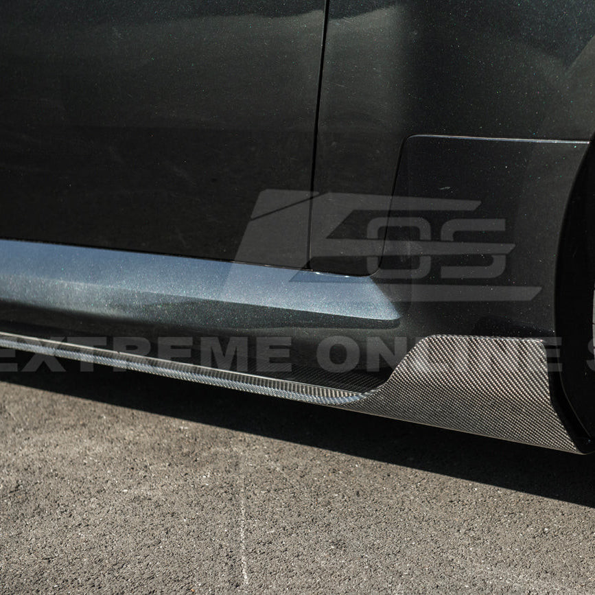 EOS Carbon Fiber Side Skirts - 2023+ BMW M2 G87 (SS-1428-BKCF)