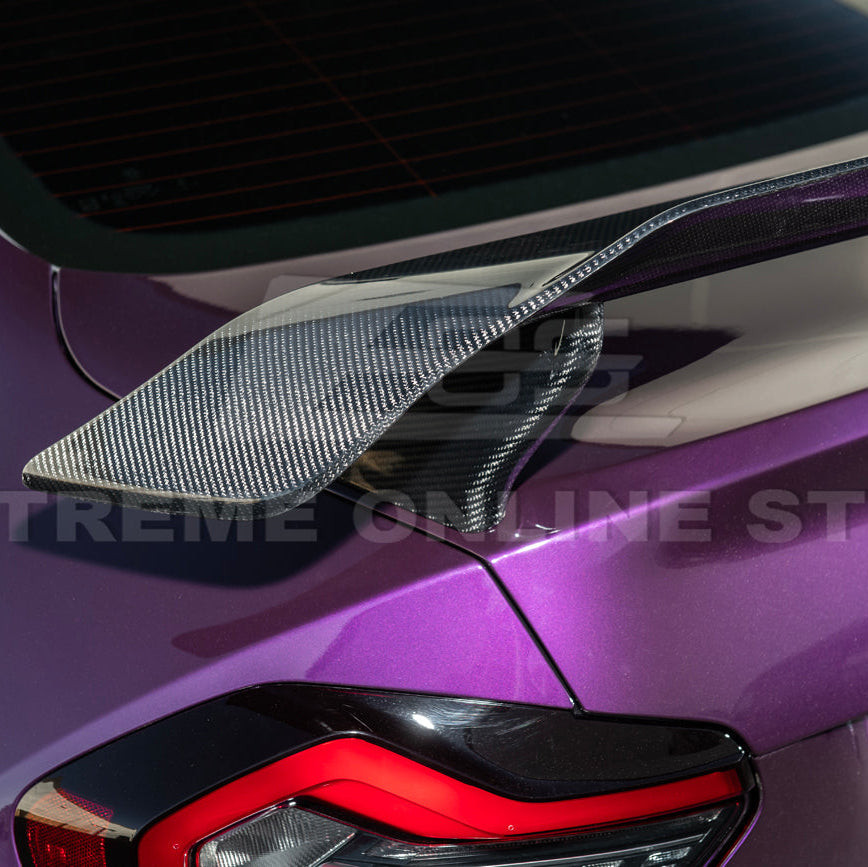 EOS Carbon Fiber M Performance High Wing Rear Spoiler - 2023+ BMW M2 G87 (SPOILER-1304-BKCF)