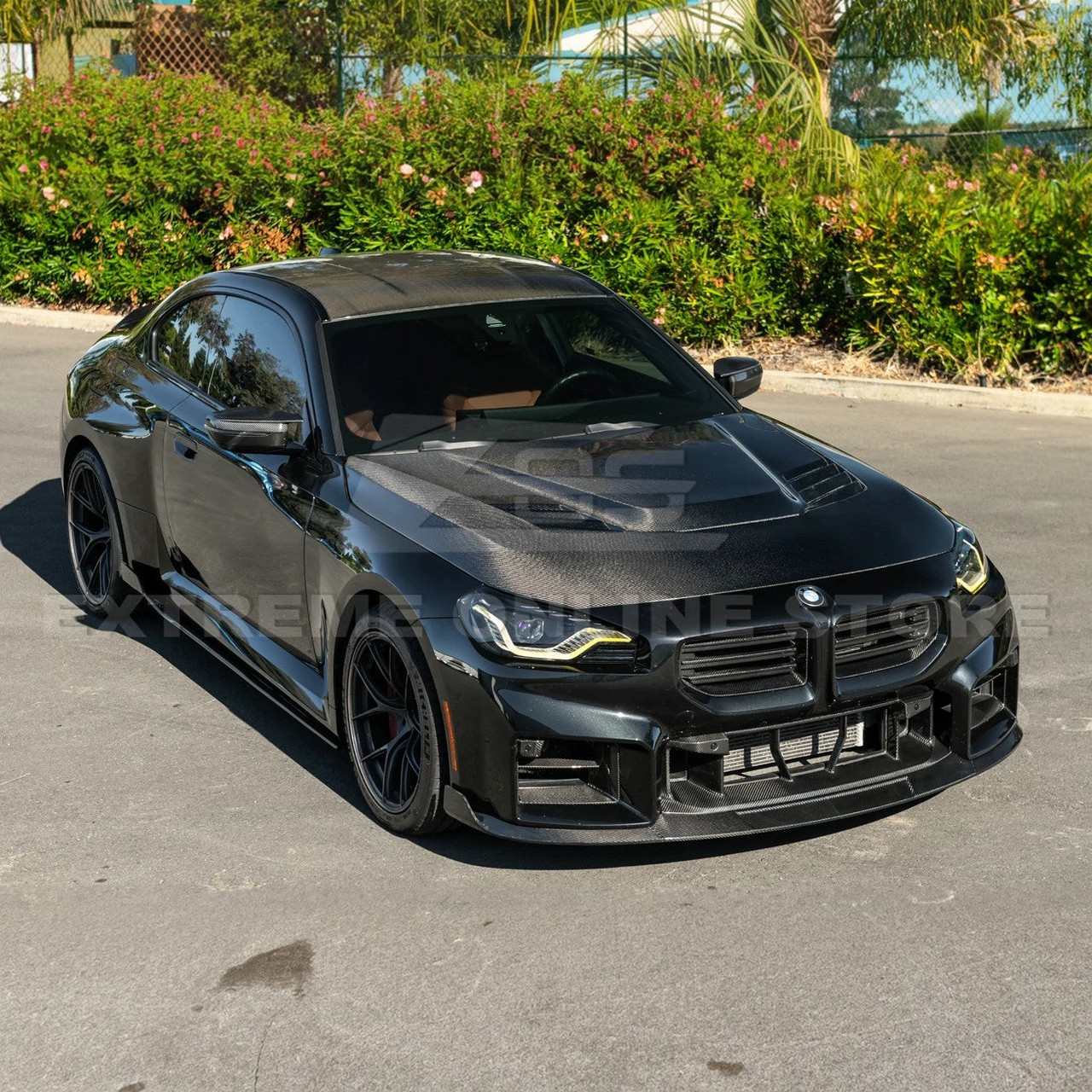 EOS Carbon Fiber Vented Hood - 2023+ BMW M2 G87 (HOOD-1296-BKCF)