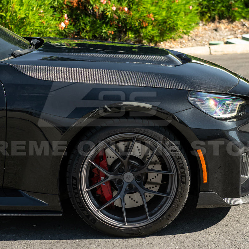 EOS Carbon Fiber Vented Hood - 2023+ BMW M2 G87 (HOOD-1296-BKCF)