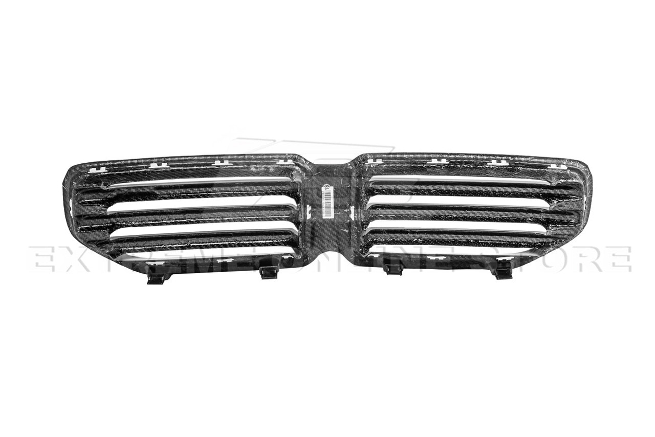 EOS Carbon Fiber Front Upper Grille - 2023+ BMW M2 G87 (GRILL-992-BKCF)