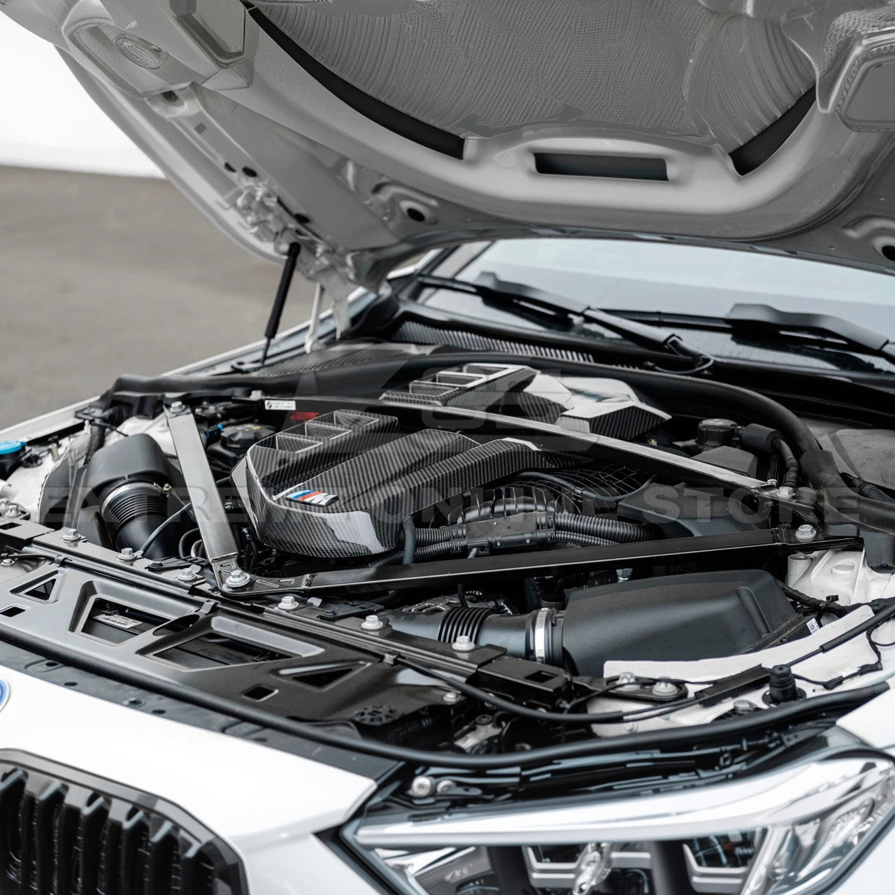 EOS Carbon Fiber Engine Cover - BMW M2 G87 / M3 G80 / M4 G82 G83 (EC-990-BKCF)