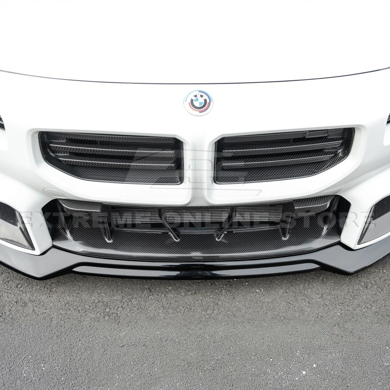 EOS Carbon Fiber Front Lower Grille - 2023+ BMW M2 G87 (GRILL-991-BKCF)