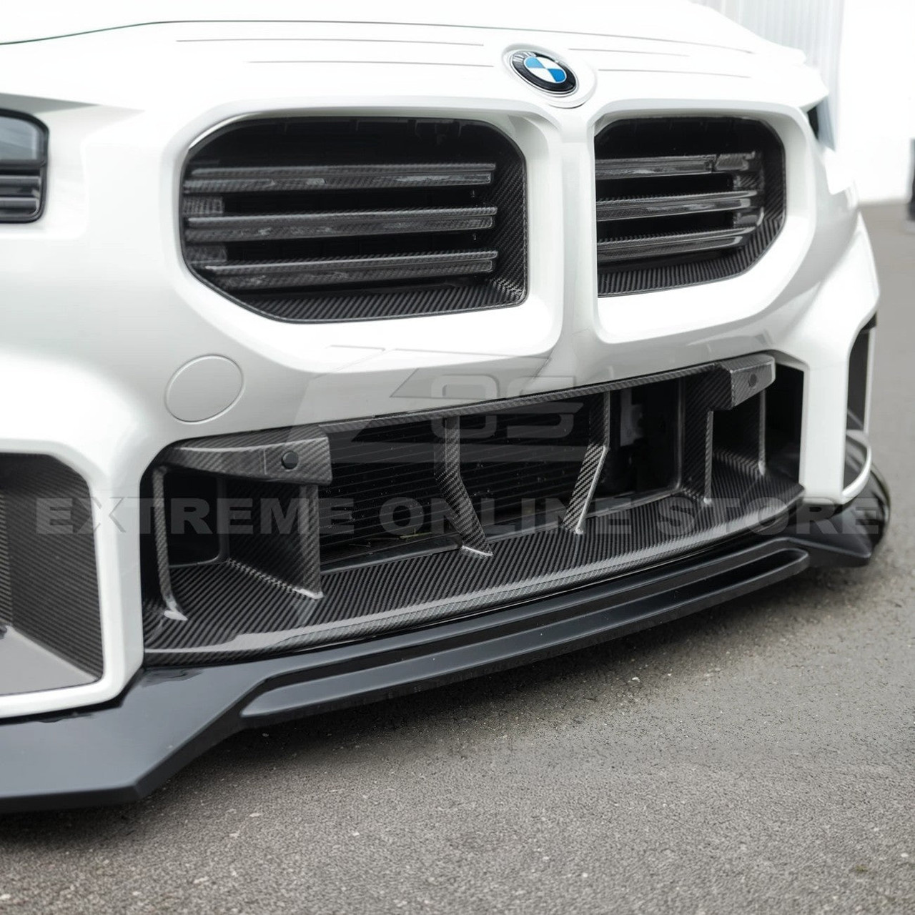 EOS Carbon Fiber Front Lower Grille - 2023+ BMW M2 G87 (GRILL-991-BKCF)