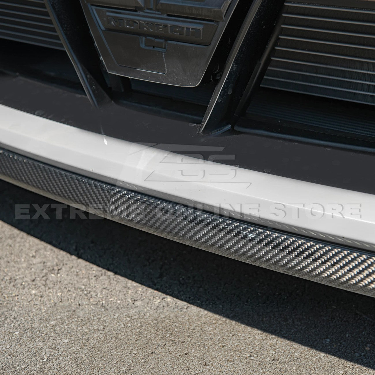 EOS Carbon Fiber Front Splitter - M Performance - 2023+ BMW M2 G87 (FLIP-899-BKCF)