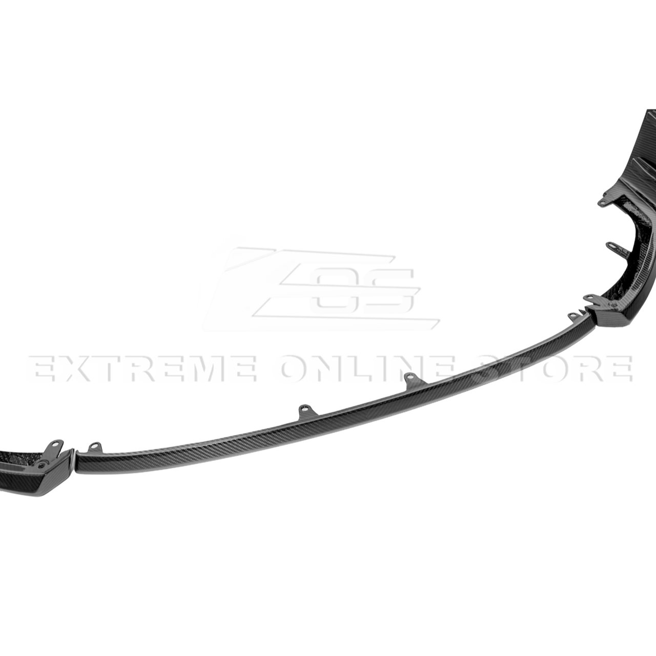 EOS Carbon Fiber Front Splitter - M Performance - 2023+ BMW M2 G87 (FLIP-899-BKCF)