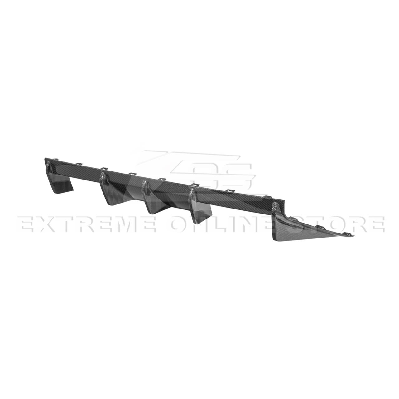 EOS Carbon Fiber Rear Diffuser - M Performance - 2023+ BMW M2 G87 (DIFF-1303-BKCF)