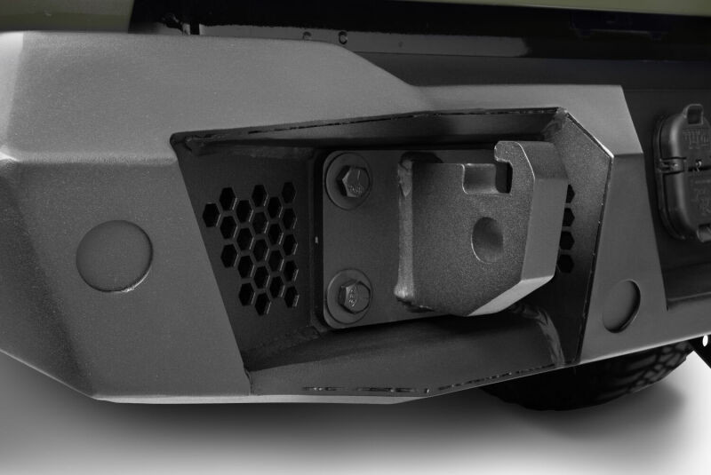 Go Rhino 20-26 Jeep Gladiator JT Crew Cab Trailline Rear Full Width Bumper - Tex. Blk - 275120T Photo - Close Up