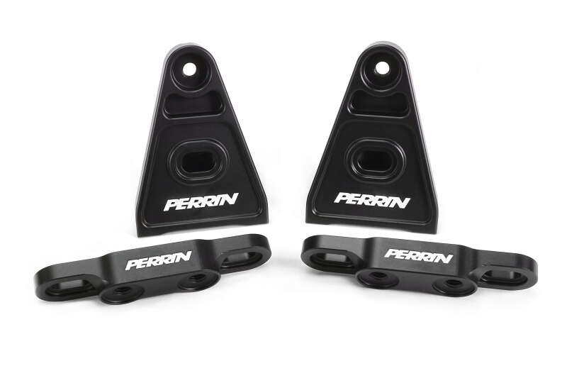 PERRIN 15+ Subaru WRX/STI High-Lift Hood Brackets (Black) - PSP-BDY-011BK User 1