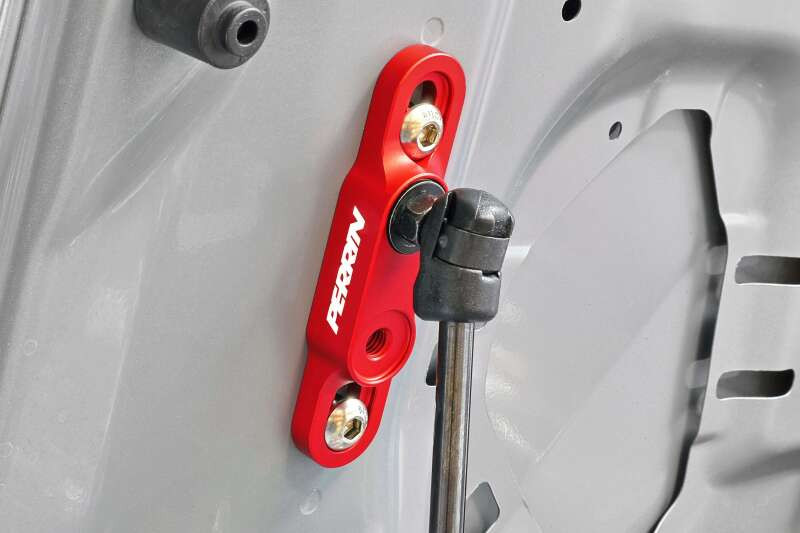 PERRIN 15+ Subaru WRX/STI High-Lift Hood Brackets - Red - PSP-BDY-011RD User 1