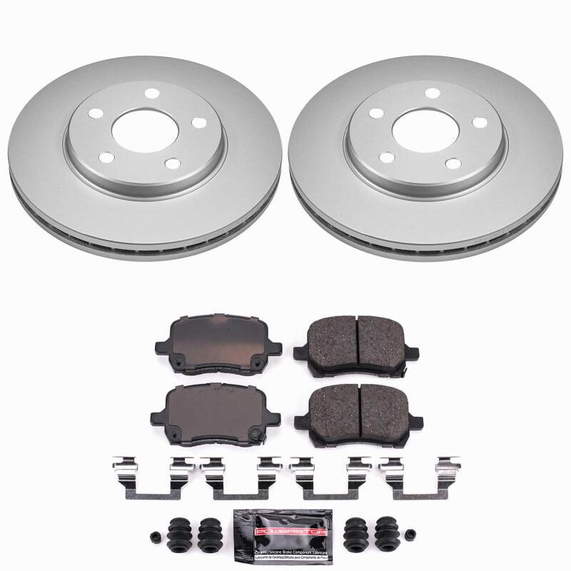 Power Stop 04-06 Chevrolet Malibu Front Z23 Coated Brake Kit - CPK1617-23 Photo - Primary