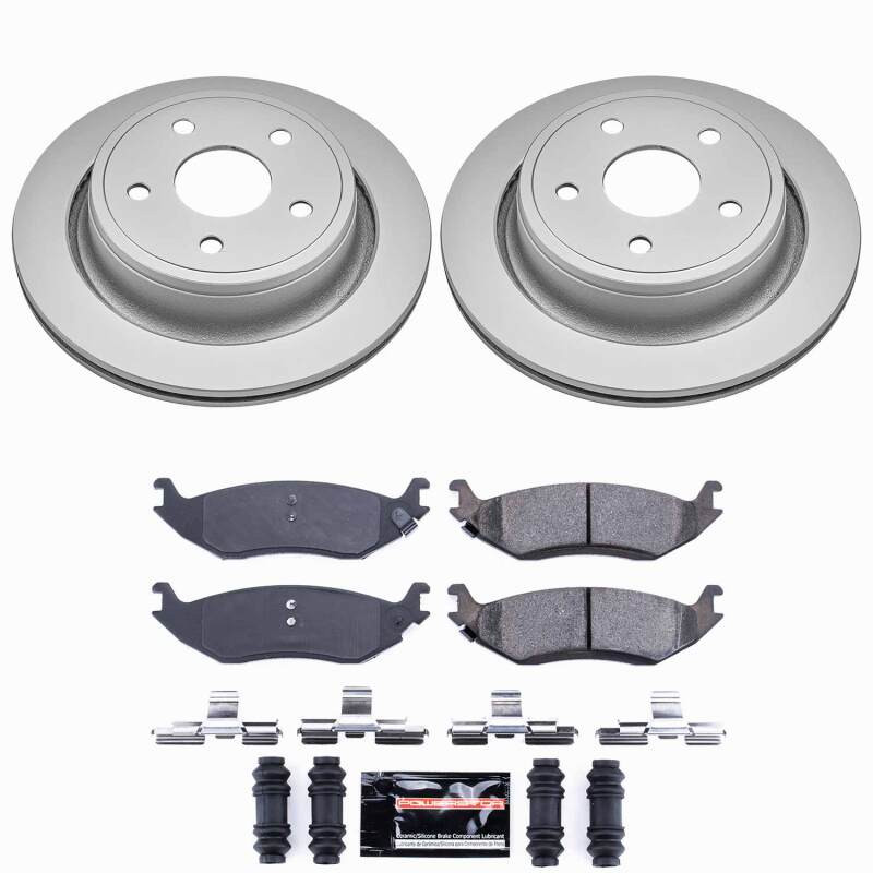 Power Stop 07-09 Chrysler Aspen Rear Z23 Coated Brake Kit - CPK2172-23 Photo - Primary