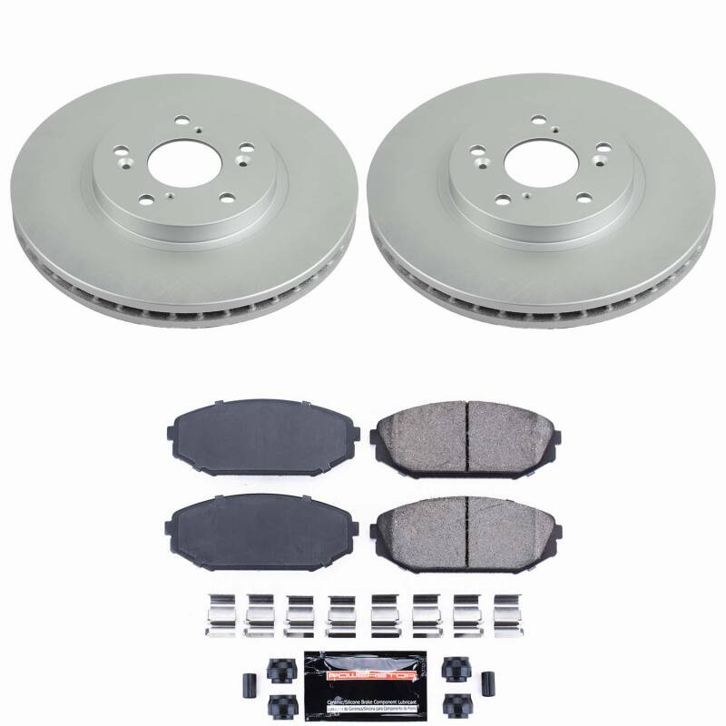 Power Stop 01-02 Acura MDX Front Z23 Coated Brake Kit - CPK2299-23 Photo - Primary