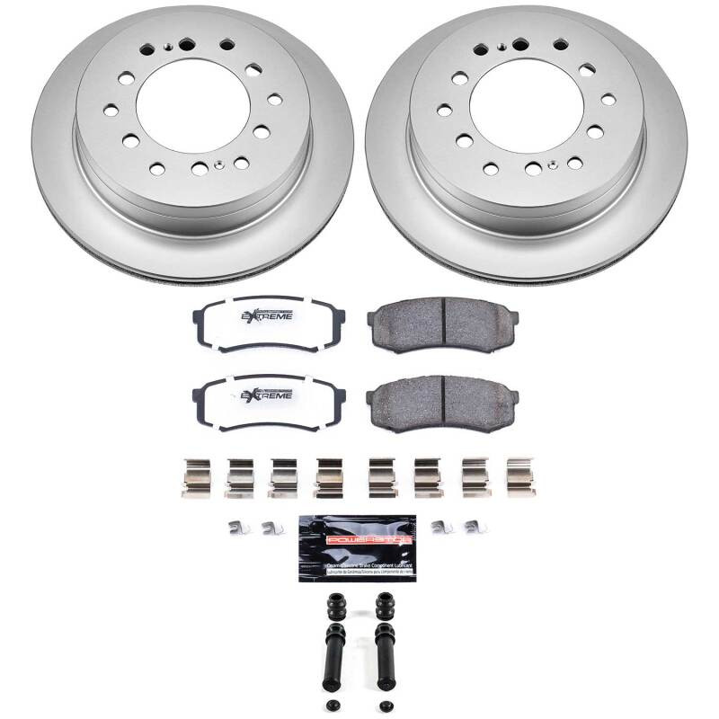 Power Stop 03-09 Lexus GX470 Rear Z36 Coated Truck & Tow Brake Kit - CPK2405-36 Photo - Primary