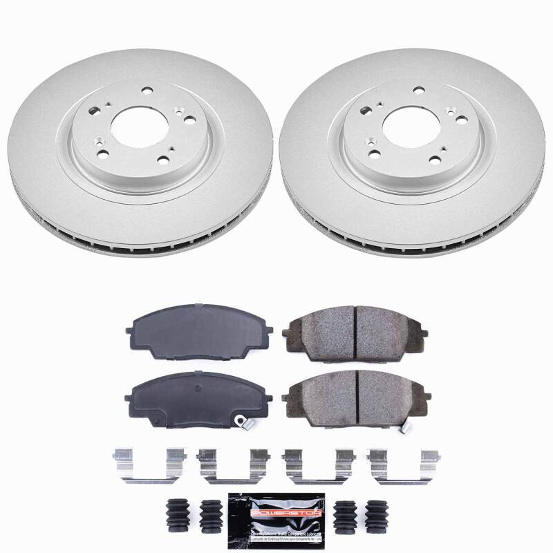 Power Stop 02-06 Acura RSX Front Z23 Coated Brake Kit - CPK2439-23 Photo - Primary