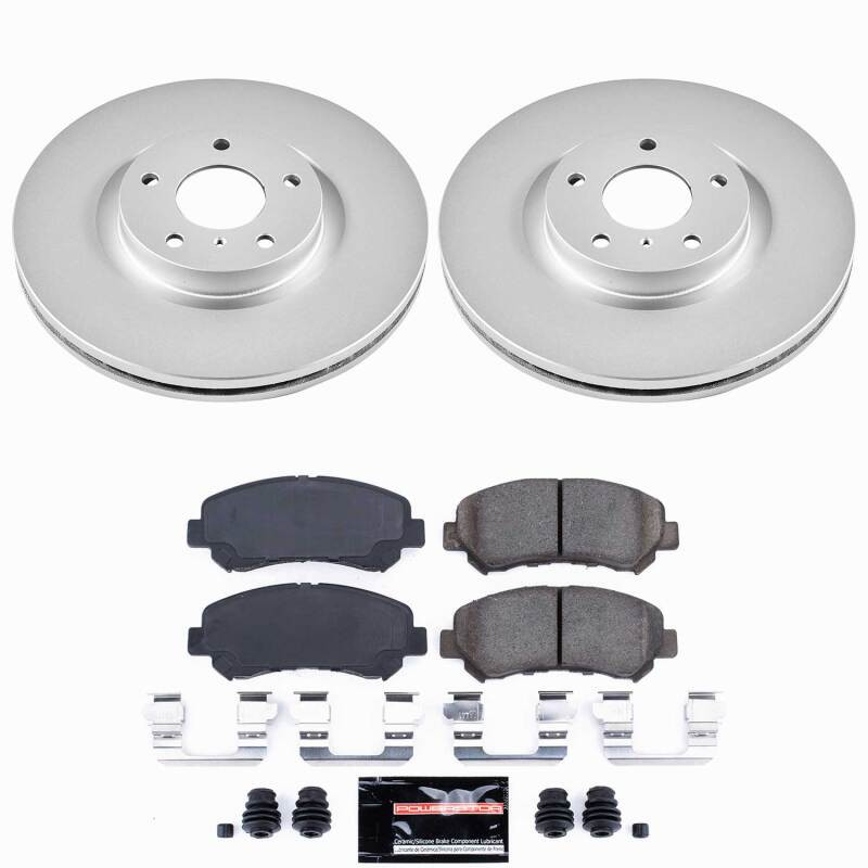Power Stop 09-14 Nissan Maxima Front Z23 Coated Brake Kit - CPK3076-23 Photo - Primary