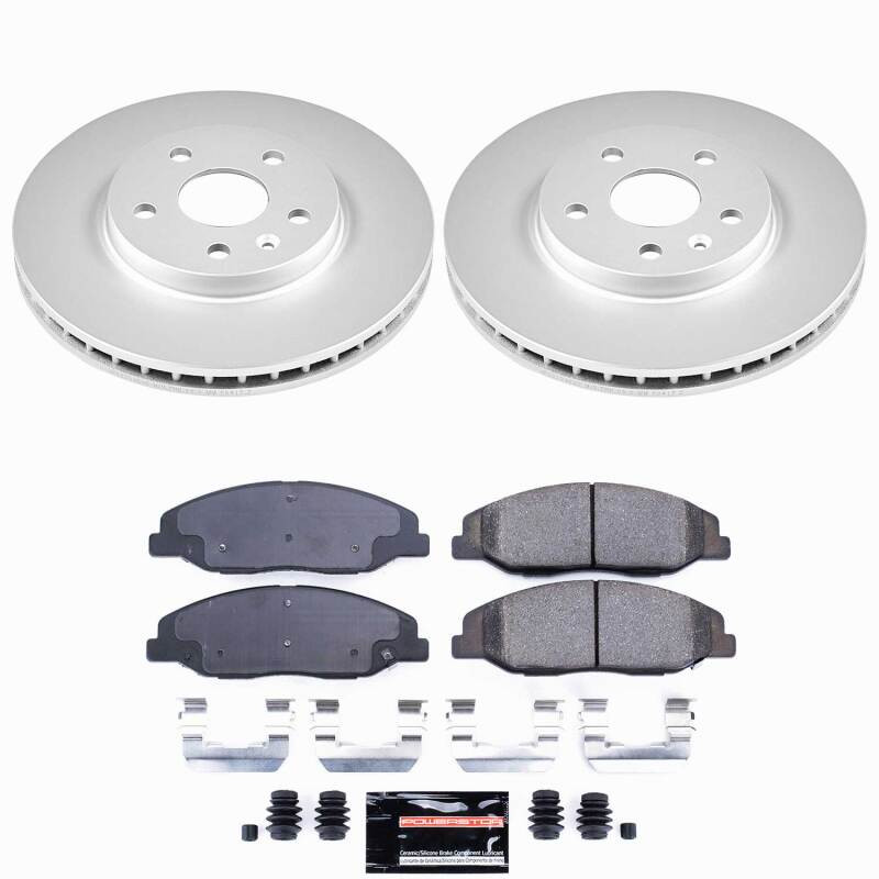 Power Stop 08-14 Cadillac CTS Front Z23 Coated Brake Kit - CPK4721-23 Photo - Primary