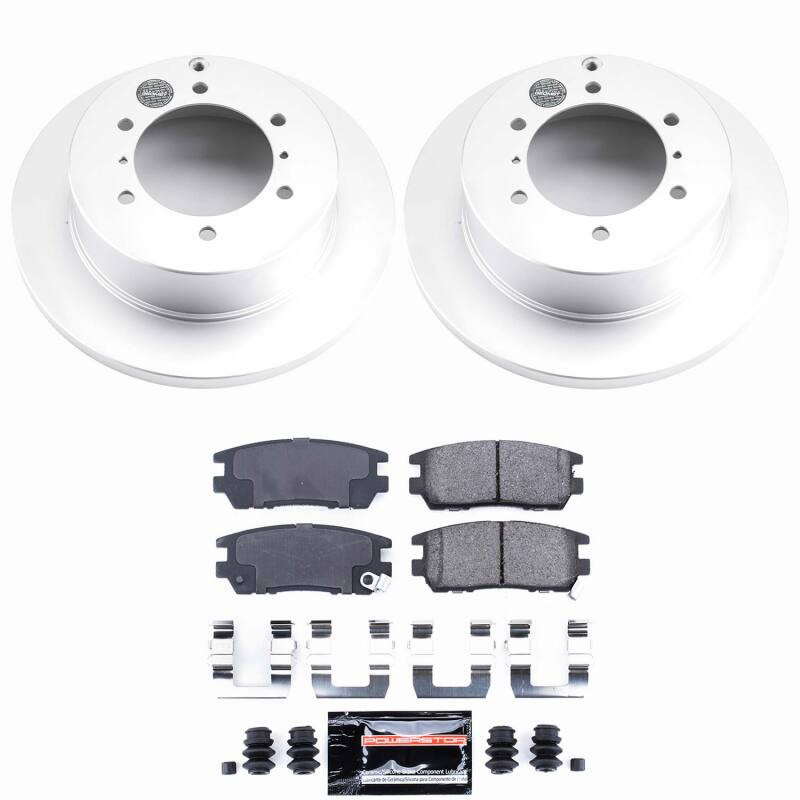 Power Stop 91-00 Mitsubishi Montero Rear Z23 Coated Brake Kit - CPK5022-23 Photo - Primary