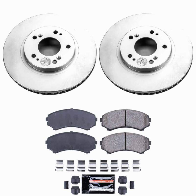 Power Stop 04-08 Mitsubishi Endeavor Front Z23 Coated Brake Kit - CPK5258-23 Photo - Primary