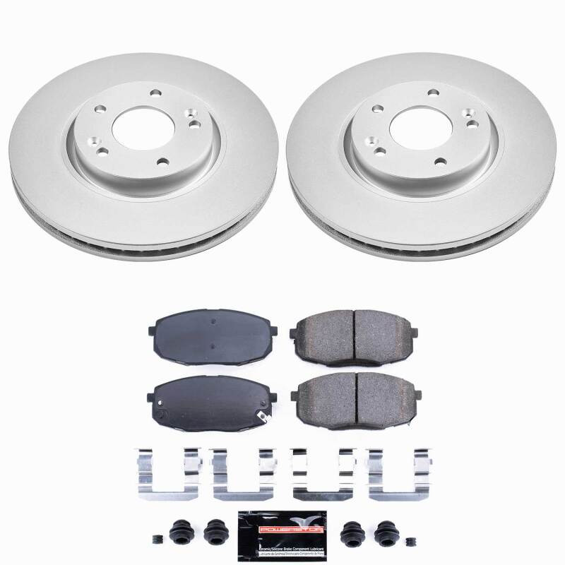 Power Stop 10-13 Kia Forte Front Z23 Coated Brake Kit - CPK5837-23 Photo - Primary