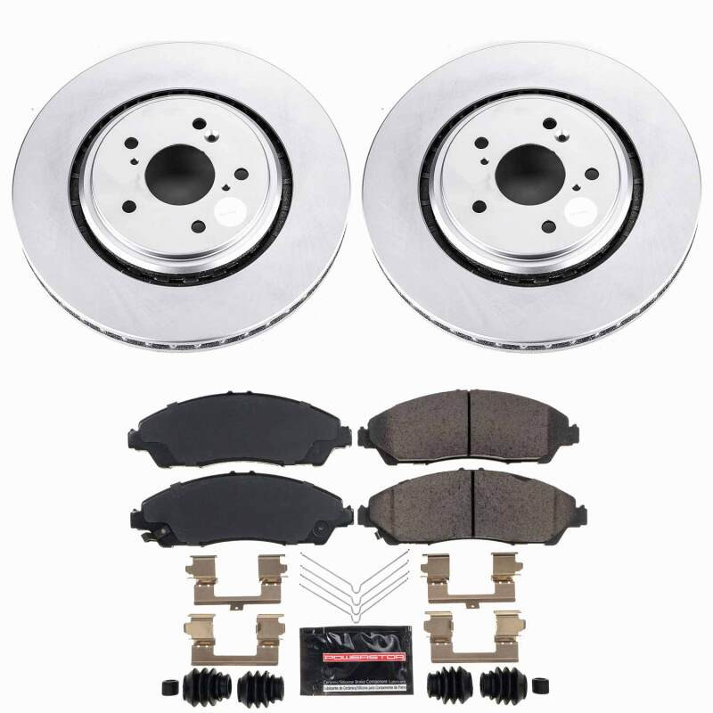 Power Stop 14-16 Acura MDX Front Z23 Coated Brake Kit - CPK6957-23 Photo - Primary