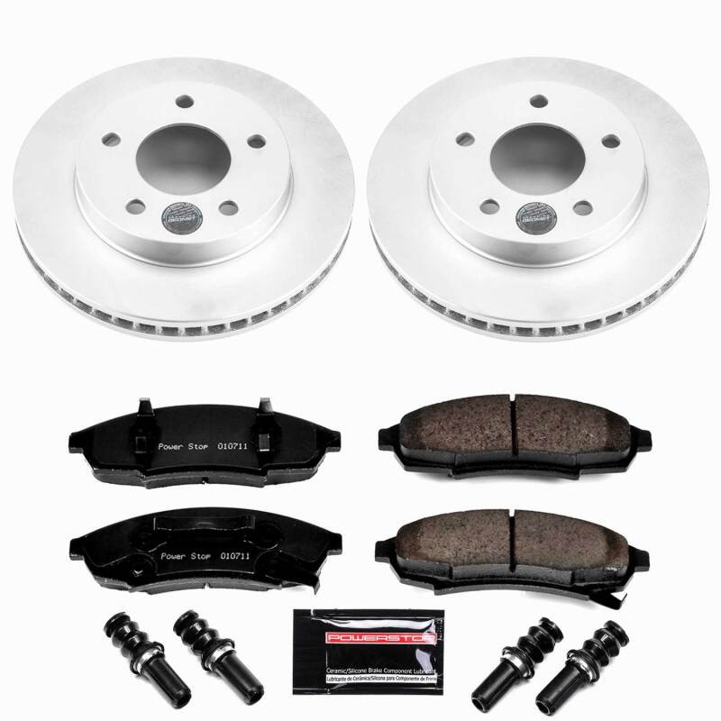 Power Stop 87-94 Oldsmobile Cutlass Cruiser Front Z23 Coated Brake Kit - CPK7794-23 Photo - Primary