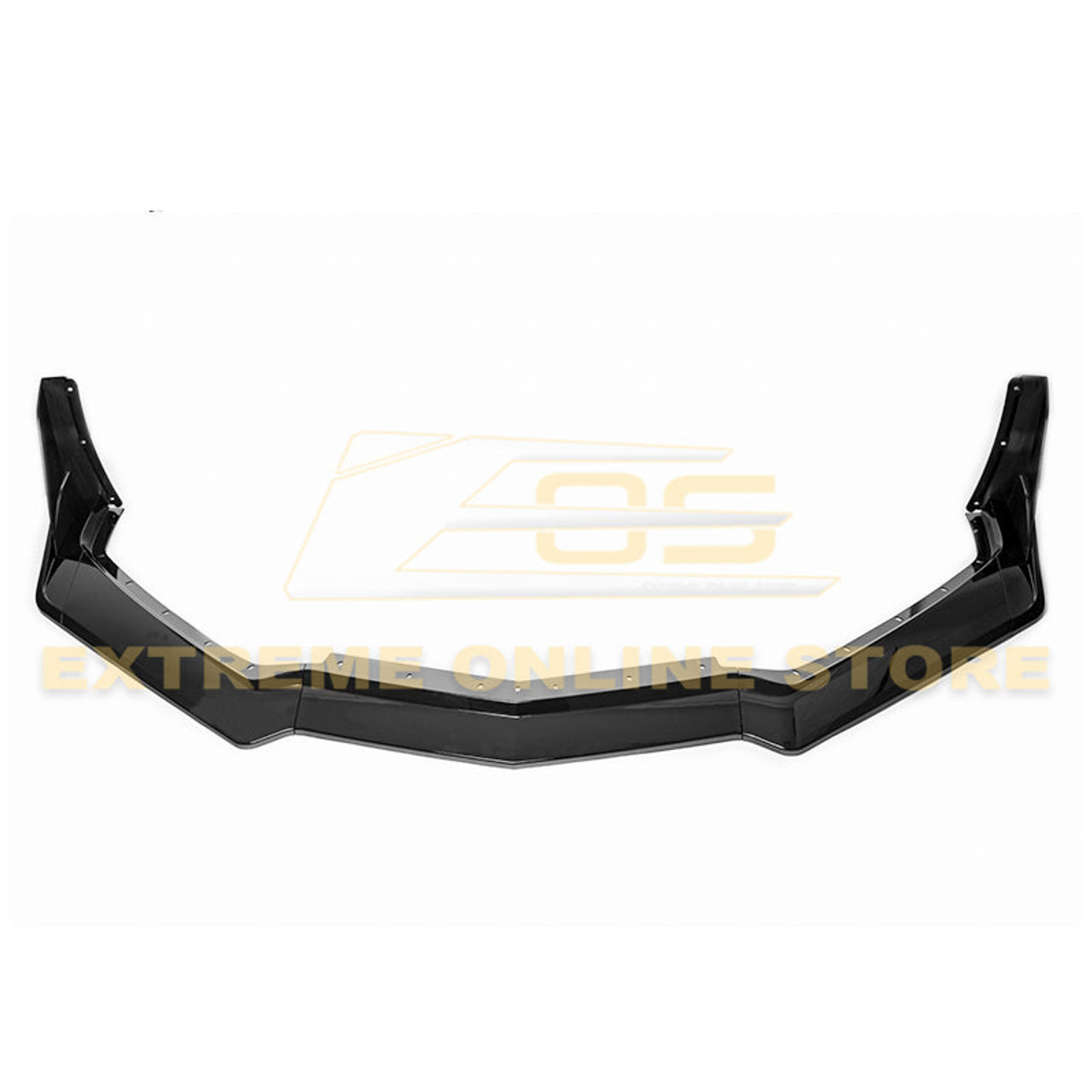 EOS Track Edition Front Splitter - Hydro-Dipped Carbon Fiber - C8 Corvette
