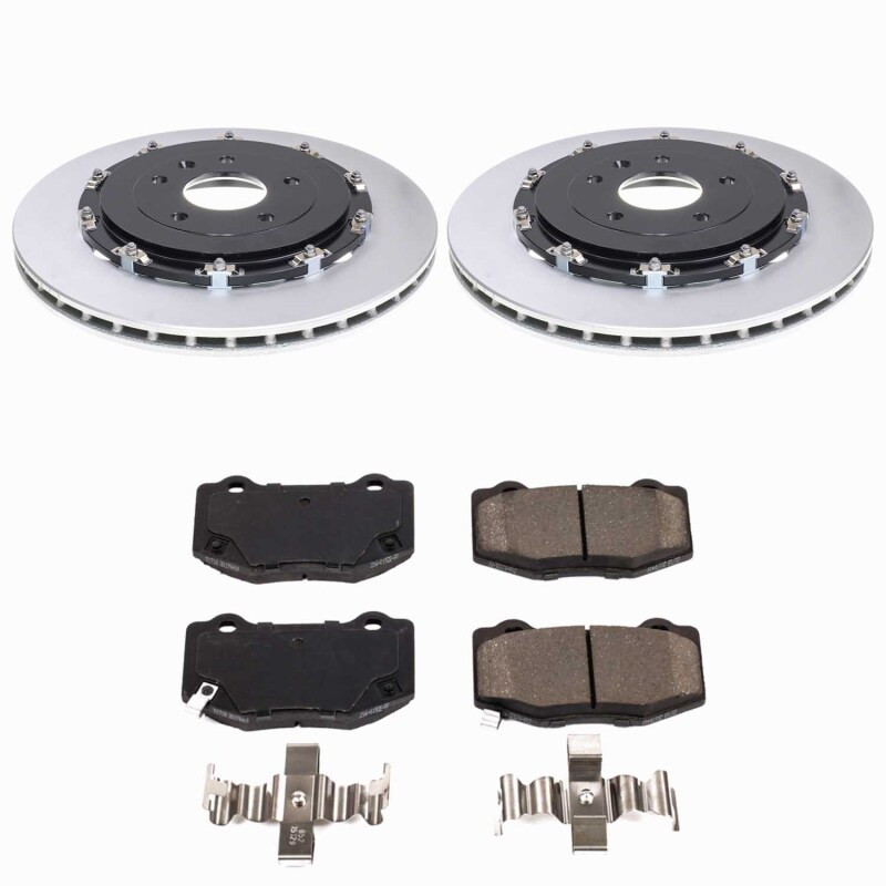 Power Stop 15-19 Chevrolet Corvette Rear Z17 Coated Brake Kit - CRK6789 Photo - Primary