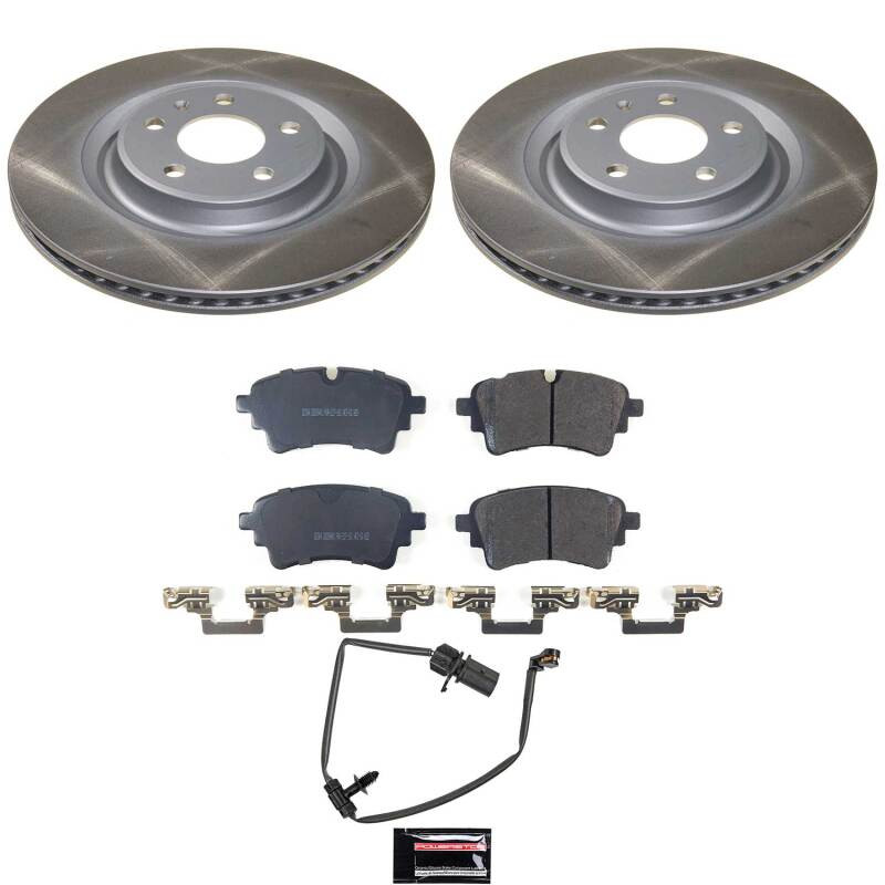 Power Stop 20-25 Audi A4 Allroad Rear Semi-Coated Rotor Kit - SC8652 Photo - Primary