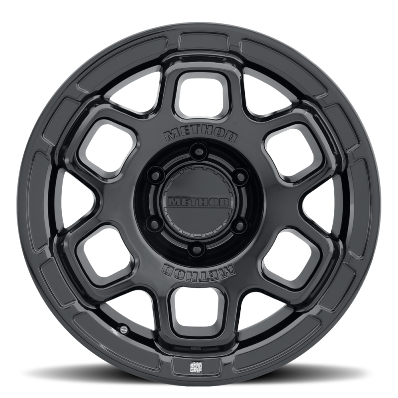 Method MR710-HD Bead Grip 17x8.5 / 6x5.5 / 0mm Offset / Gloss Black Wheel - MR710785601300H Photo - Close Up