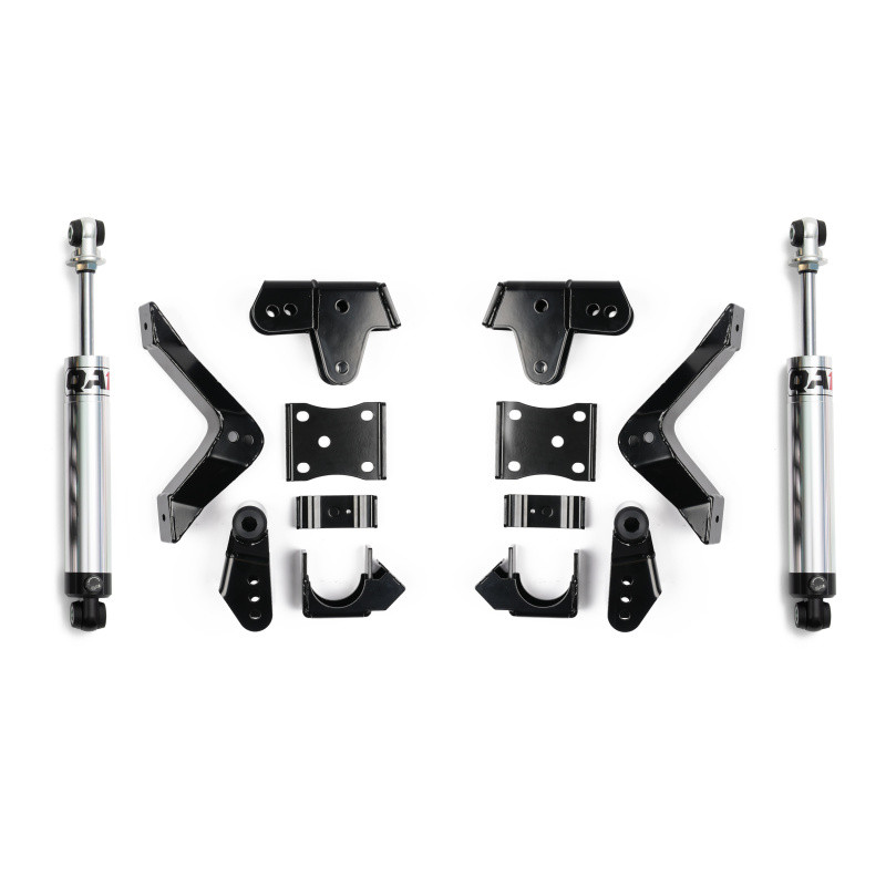 QA1 2019+ Chevrolet Silverado / GMC Sierra 1500 Single Adjustable 4/5in Lowering Kit w/ Spindles - LK11-GMT05 Photo - out of package