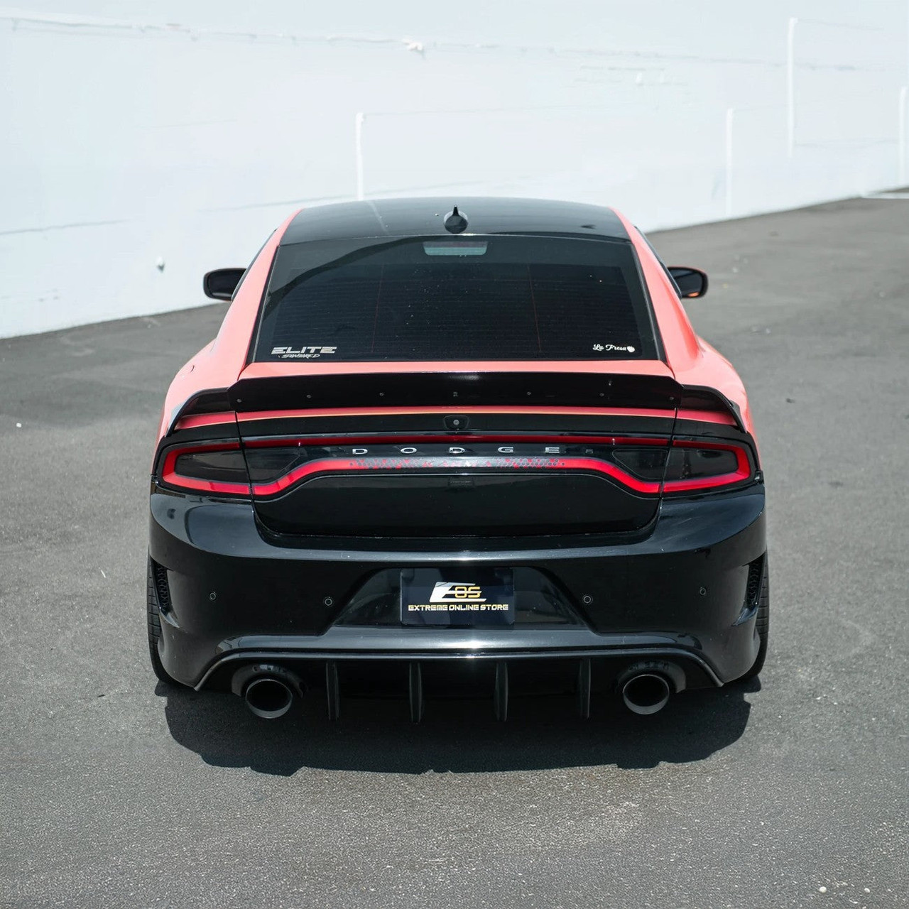 EOS Hellcat Redeye Style Wickerbill Rear Spoiler - Gloss Black - 15-23 Dodge Charger (SPOILER-1427-V2-ABS)