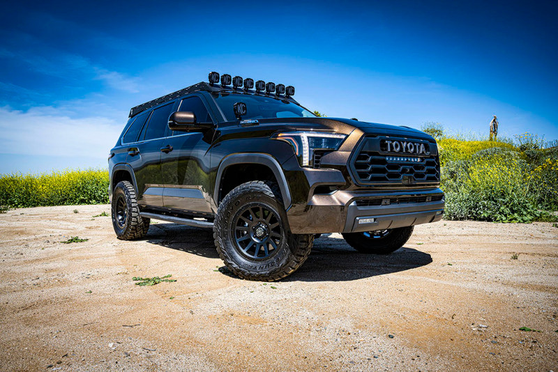 ICON 23-24 Toyota Sequoia 3-4.25in Stage 1 3.0 Suspension System - Billet - K53251S Photo - lifestyle view