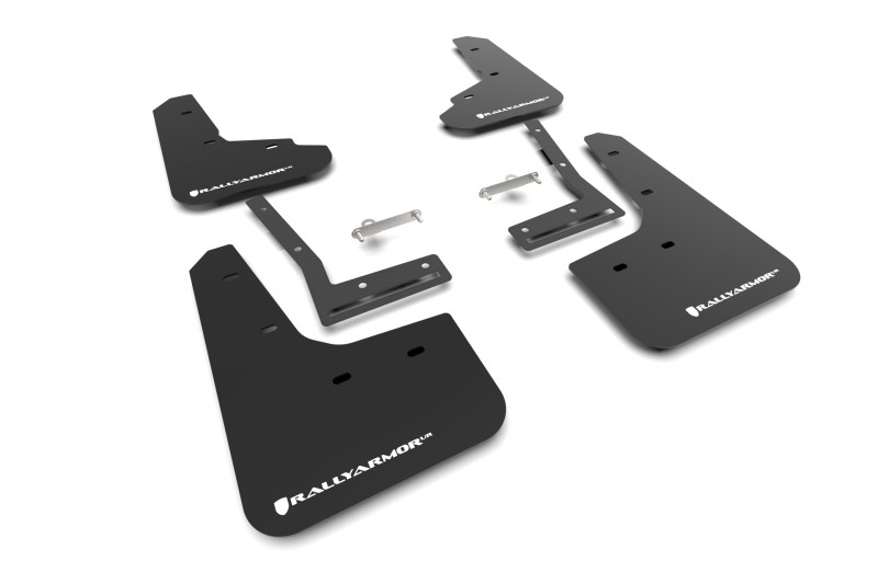 Rally Armor 2026+ Subaru Trailseeker Black UR Mud Flap w/White Logo - MF156-UR-BLK-WH User 1