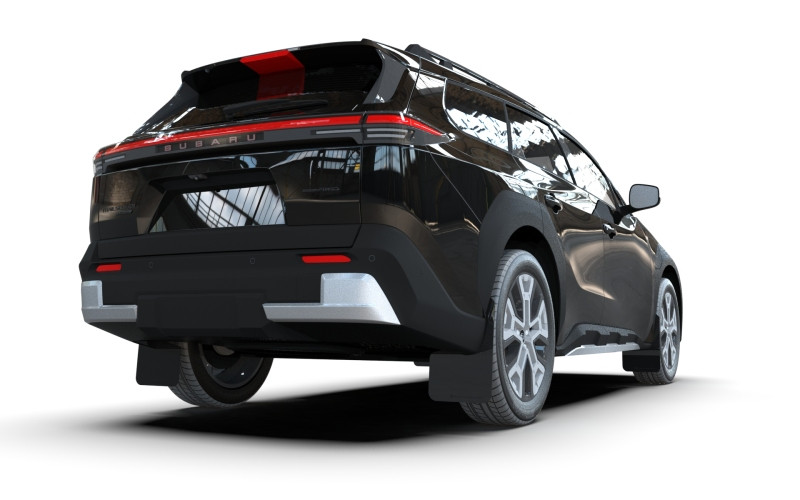 Rally Armor 2026+ Subaru Trailseeker Black UR Mud Flap w/White Logo - MF156-UR-BLK-WH User 1