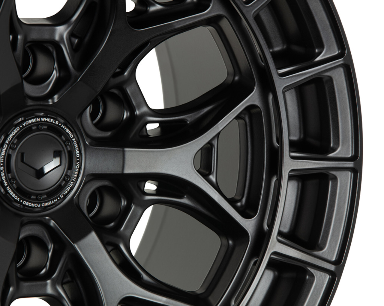 Vossen HFX-1 Wheel - 20x10 / 6x139.7 / -18 Offset / Super Deep / Satin Black - 14+ Silverado & Sierra 1500