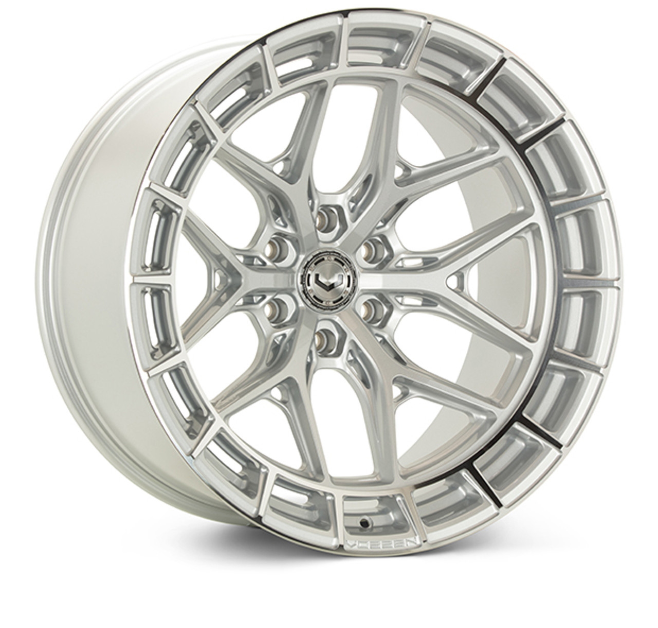 Vossen HFX-1 Wheel - 22x12 / 6x139.7 / -44 Offset / Ultra Deep / Silver Polished - 14+ Silverado & Sierra 1500
