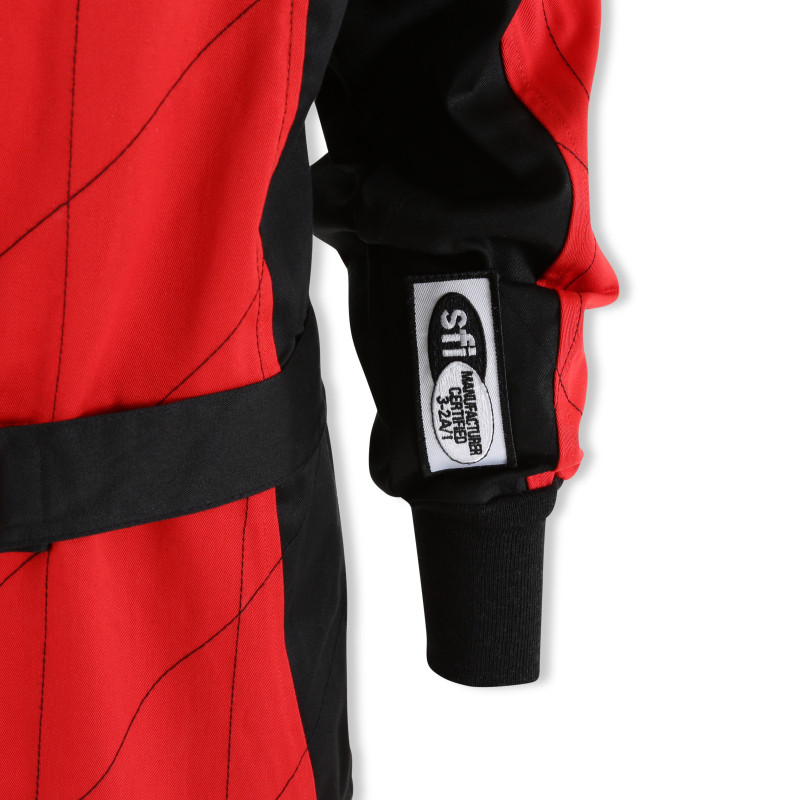 RaceQuip Red Chevron-1 Suit - SFI-1 XL - 130916RQP Photo - out of package