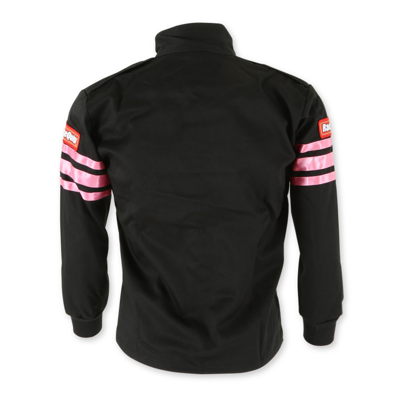 RaceQuip Pink Trim SFI-1 JR. Jacket - Kids Small - 1960892RQP Photo - out of package